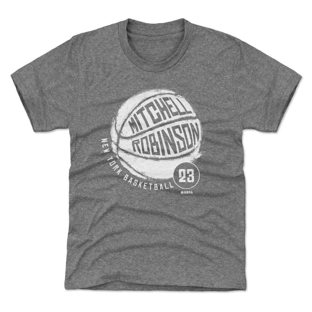 Mitchell Robinson New York Basketball WHT Kids T-Shirt