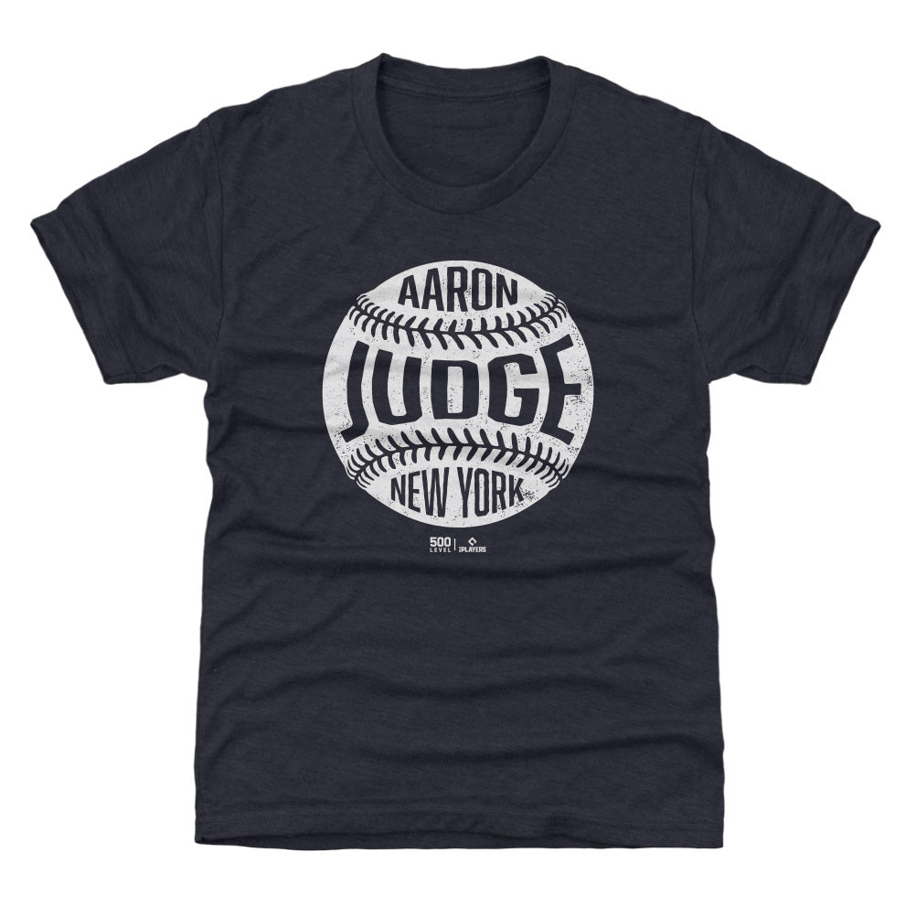 Aaron Judge New York Y Vintage Baseball WHT Kids T-Shirt
