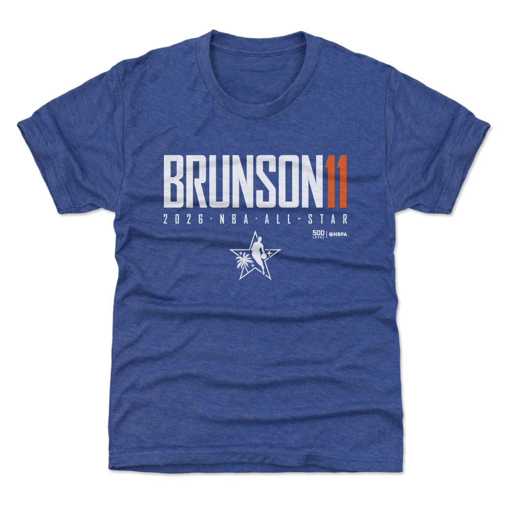 Jalen Brunson New York Knicks 2026 NBA All-Star Elite WHT Kids T-Shirt