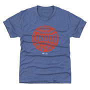 Francisco Lindor New York Mets Vintage Baseball WHT Kids T-Shirt