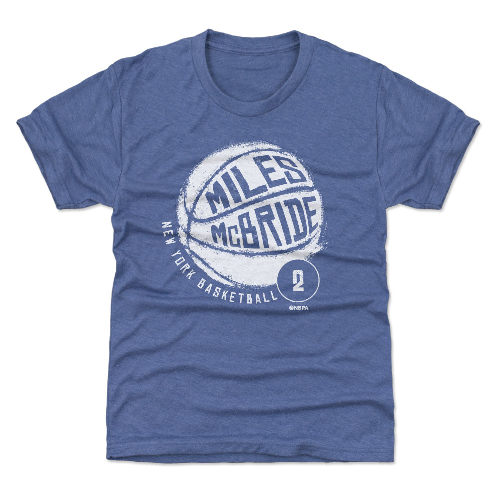 Miles McBride New York Basketball WHT Kids T-Shirt