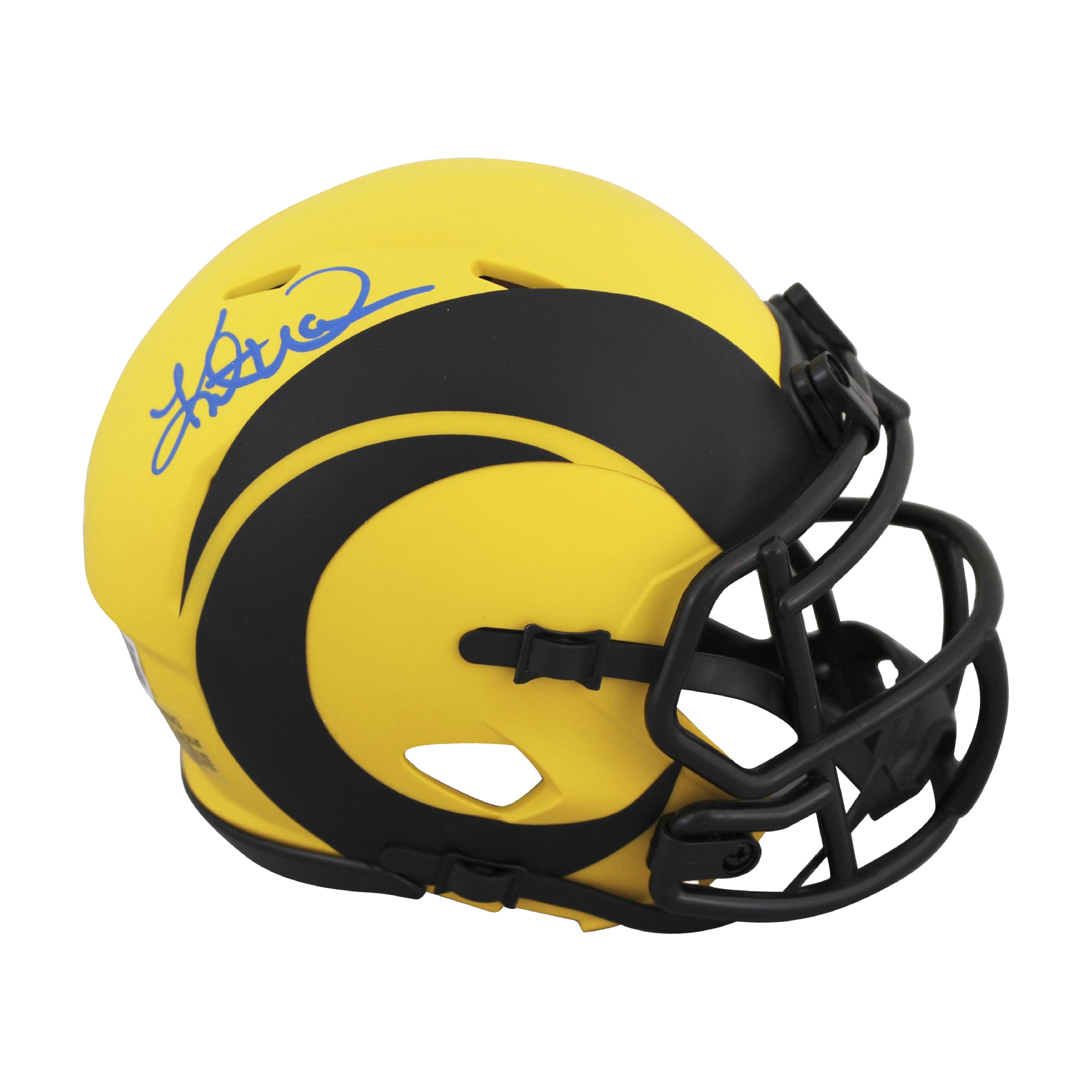 Kurt Warner Autographed Riddell Rave Mini Helmet