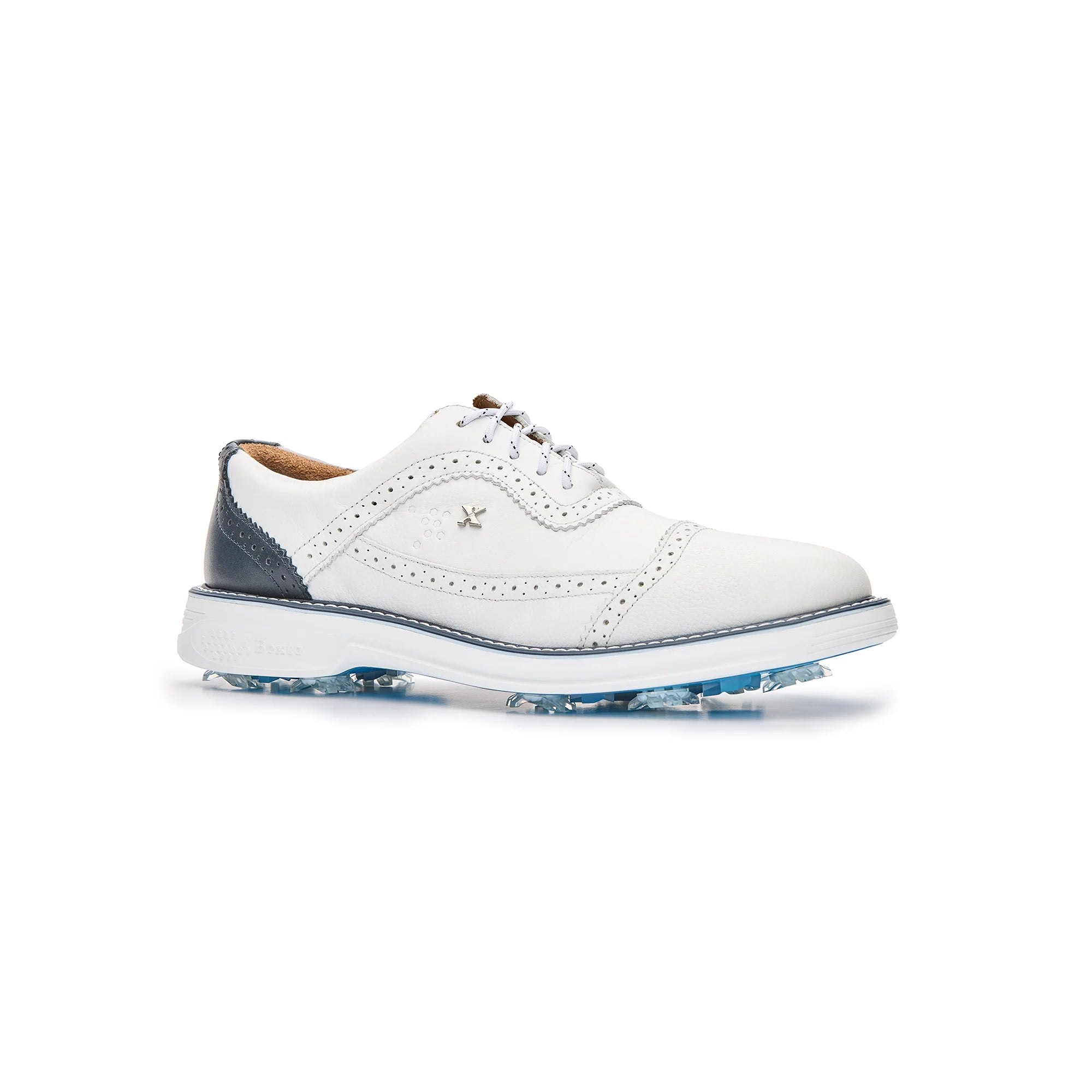 Legacy Hope Pro Spiked White Blue Golf Shoes