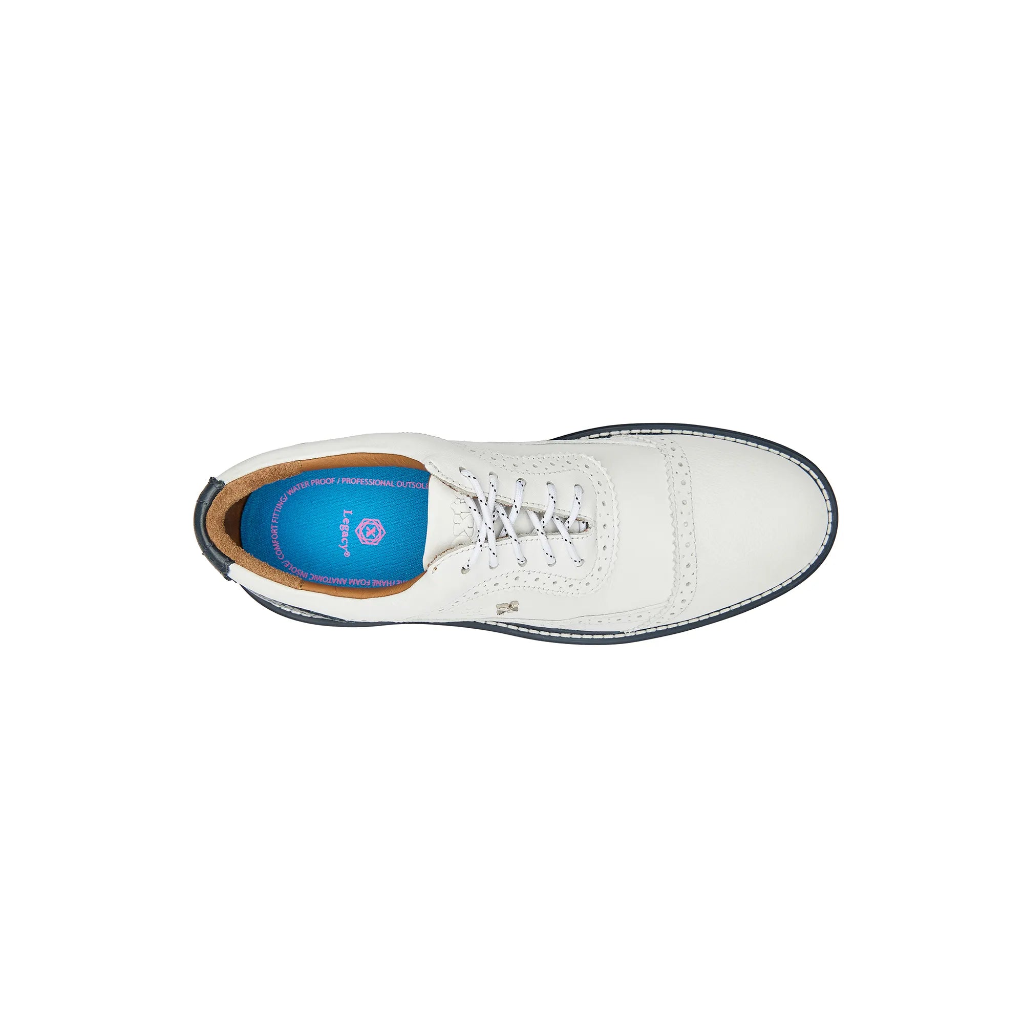 Legacy Hope Pro Spiked White Blue Golf Shoes