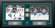 LeSean McCoy & Saquon Barkley Snow Bowl Philadelphia Eagles Framed Photos with Engraved Autographs