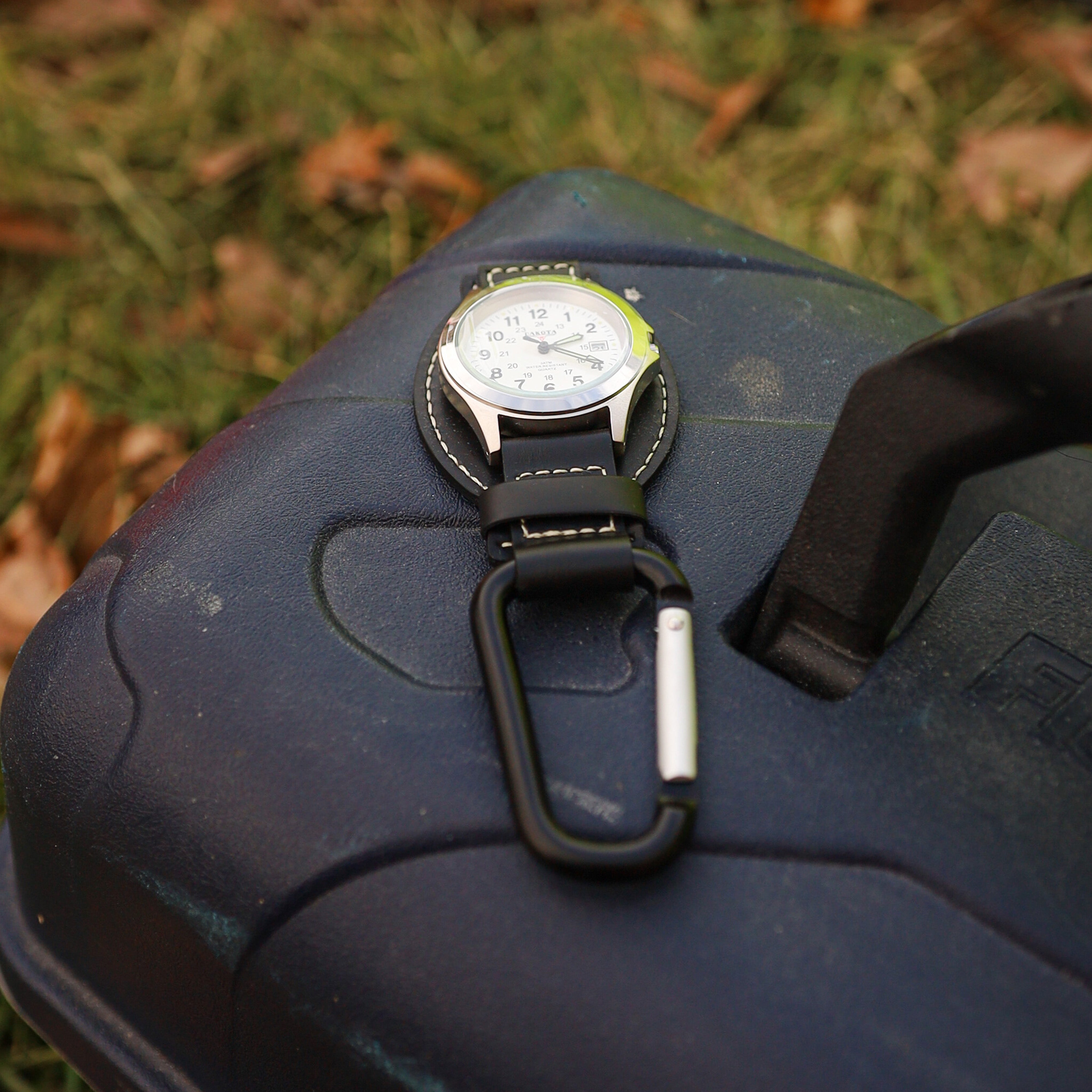 Dakota Leather Clip in Black