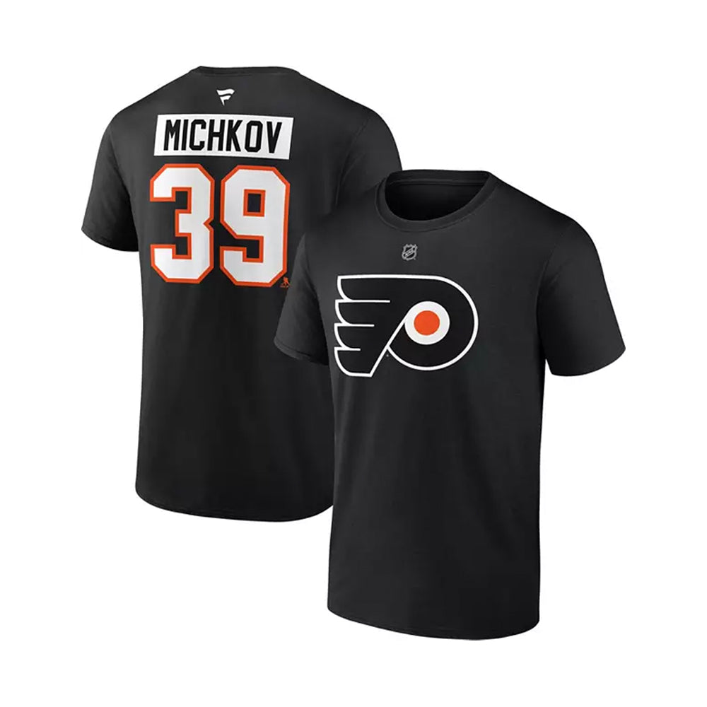 Philadelphia Flyers Matvei Michkov Authentic Name & Number Adult T-Shirt
