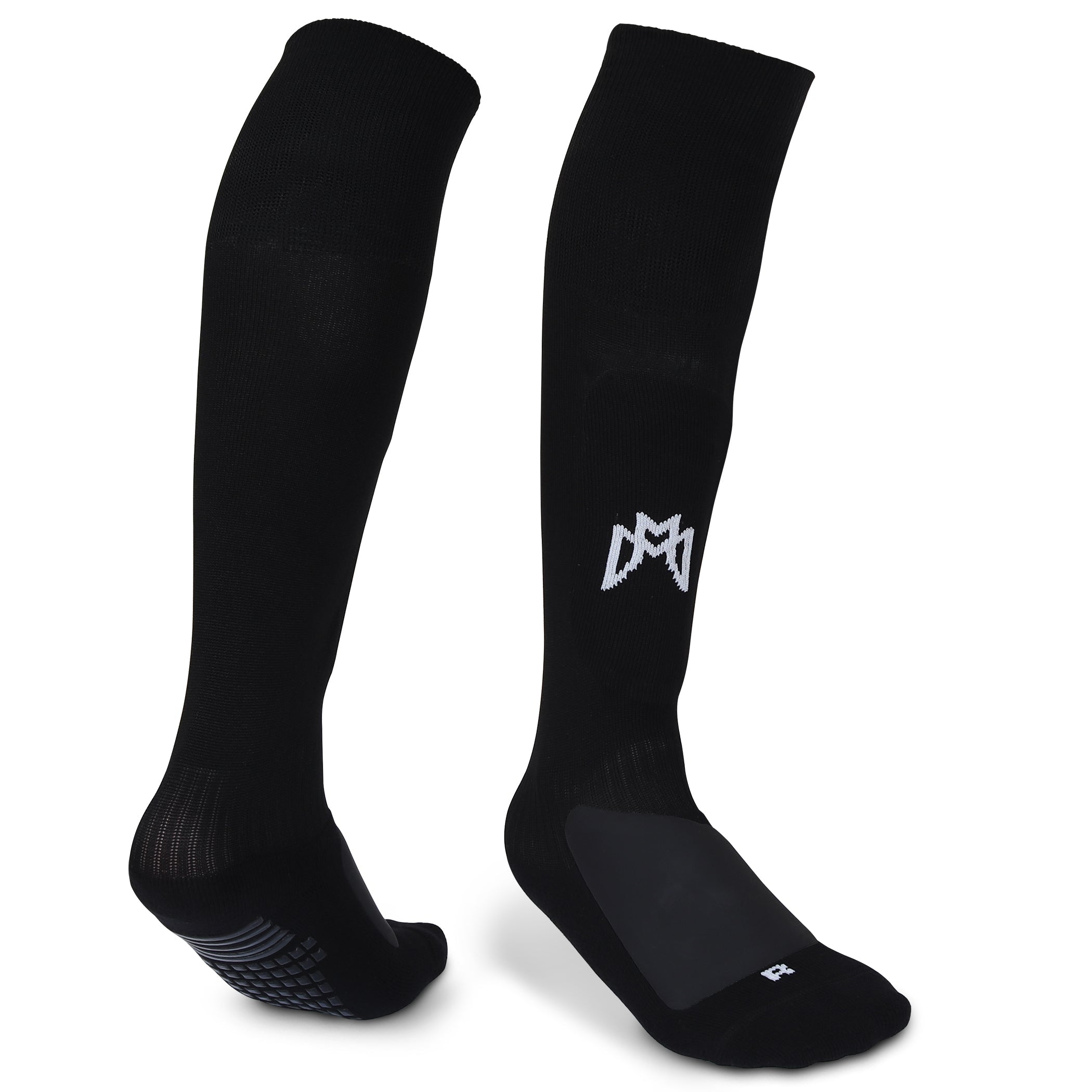 All-in-One Grip Socks with Built in Shin Guards - Full Length