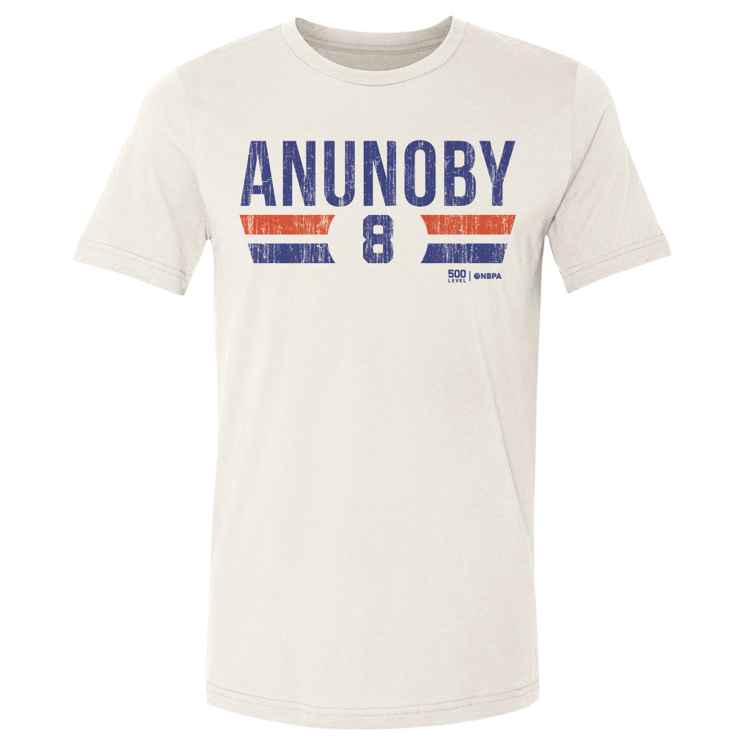 OG Anunoby New York Knicks Font Men's T-Shirt