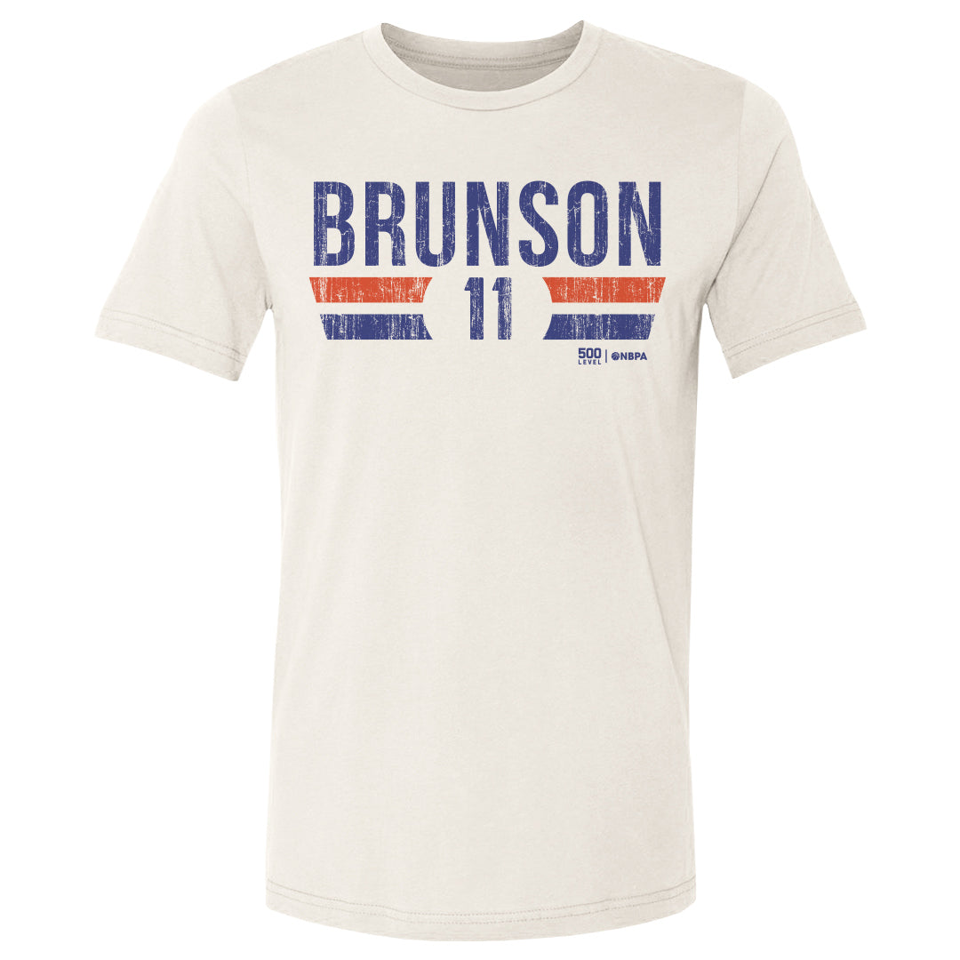 Jalen Brunson New York Knicks Font Men's T-Shirt