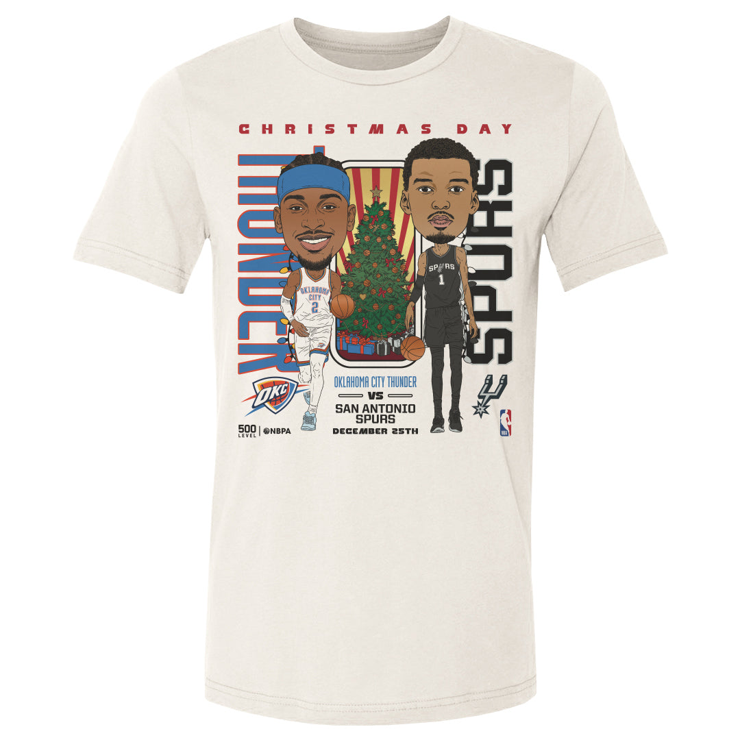 2025 NBA Christmas Day Match Up Thunder Vs. Spurs Men's T-Shirt