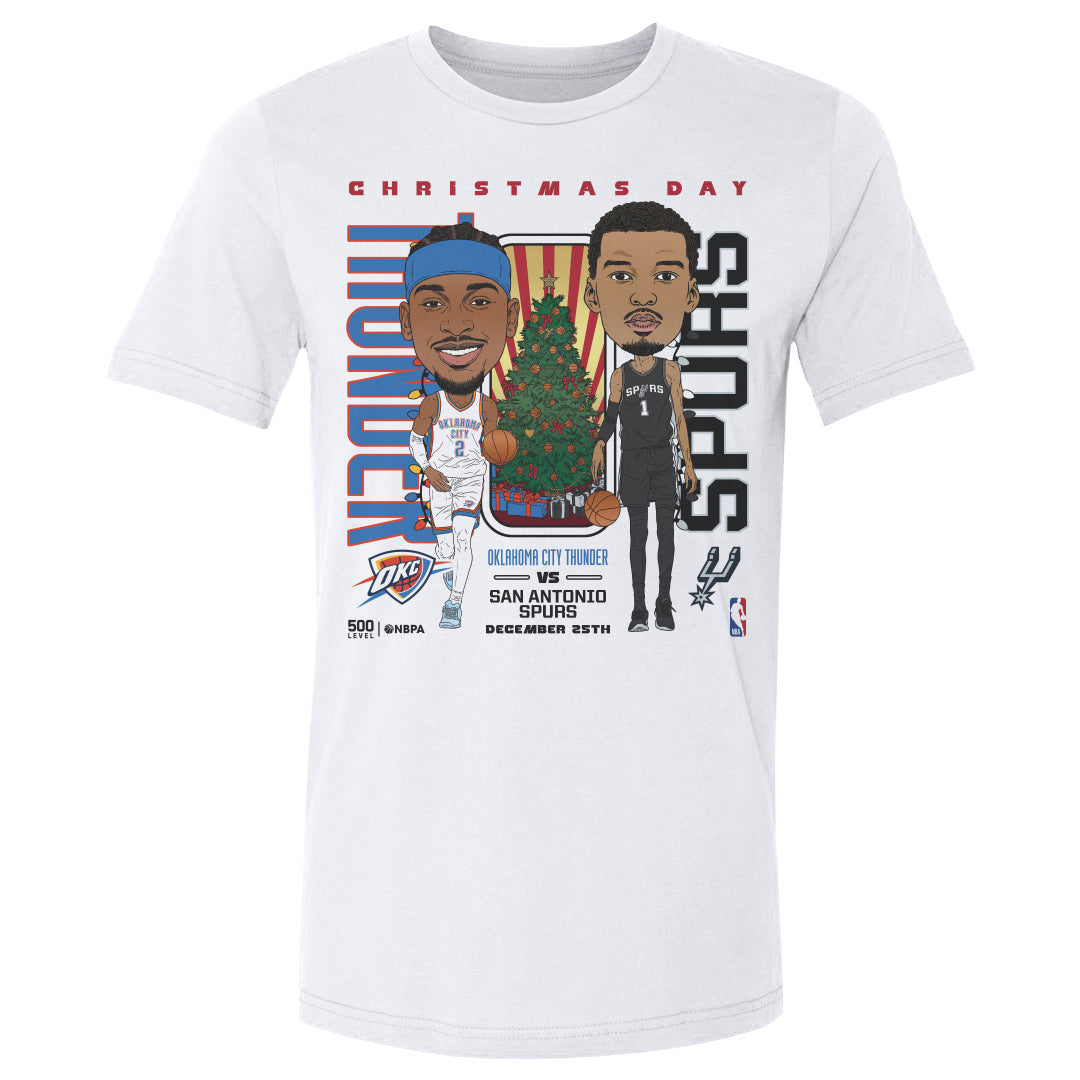 2025 NBA Christmas Day Match Up Thunder Vs. Spurs Men's T-Shirt