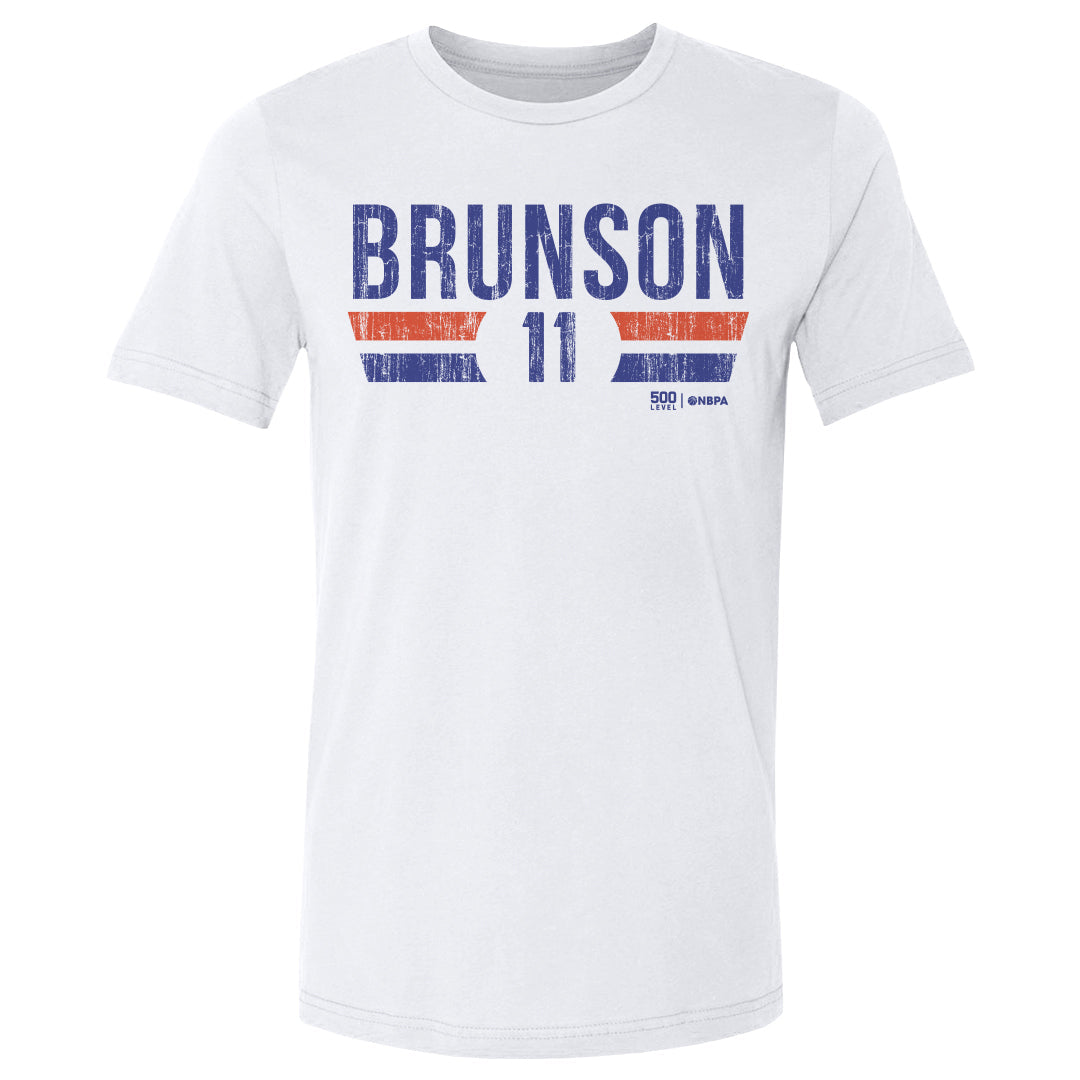 Jalen Brunson New York Knicks Font Men's T-Shirt