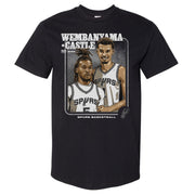 Victor Wembanyama & Stephon Castle San Antonio Spurs Step Brothers WHT Men's T-Shirt