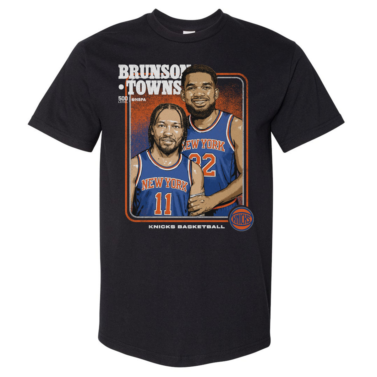 Jalen Brunson & Karl-anthony Towns New York Knicks Step Brothers Wht
