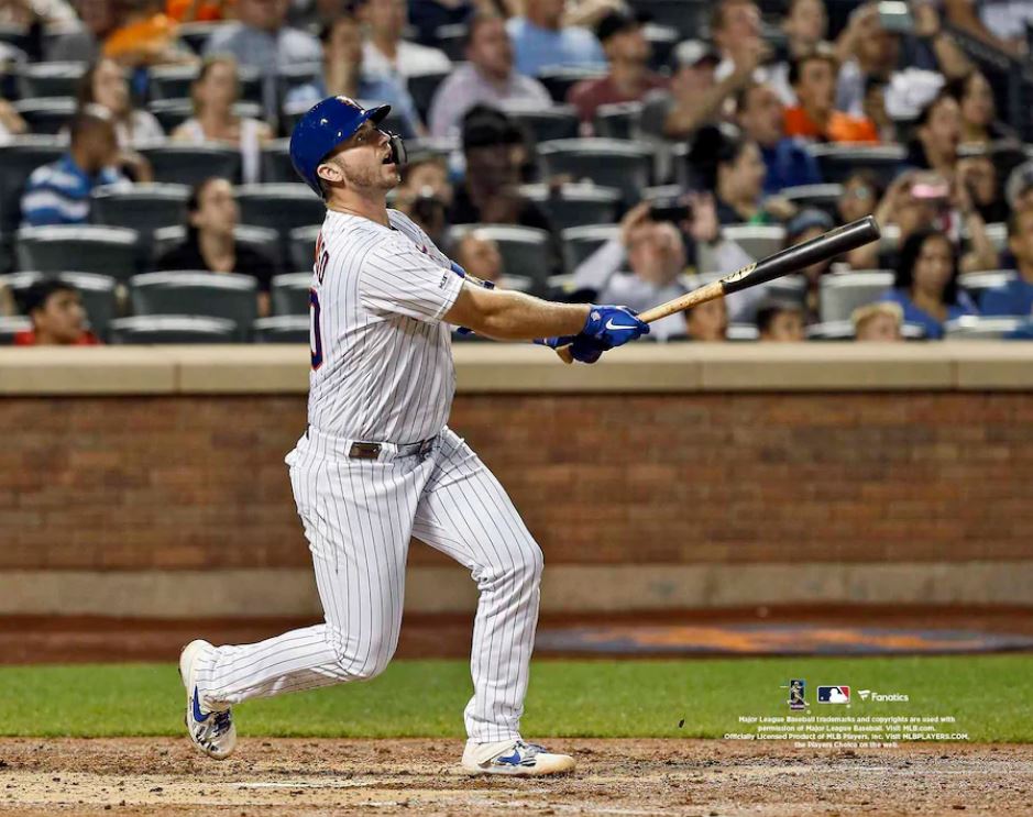 New York Mets Pete Alonso Record-Breaking Home Run Record Photo