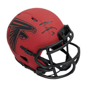 Autographed Atlanta Falcons Bijan Robinson Rave Mini Helmet