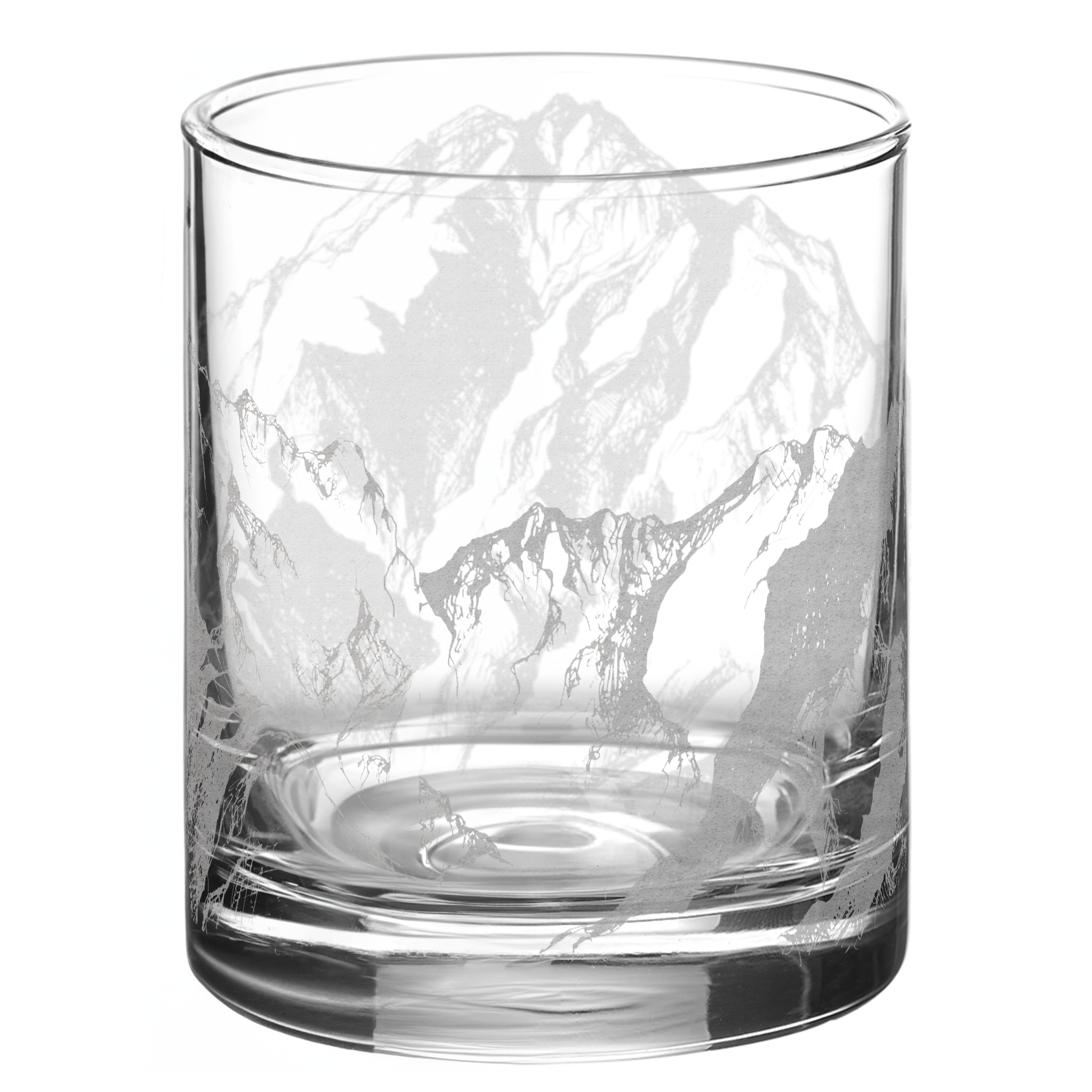 Mountains Whiskey Glass