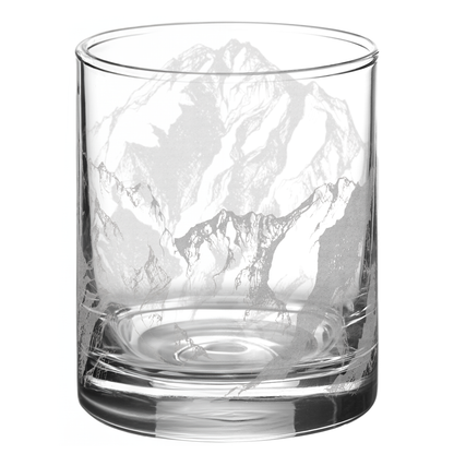 Mountains Whiskey Glass