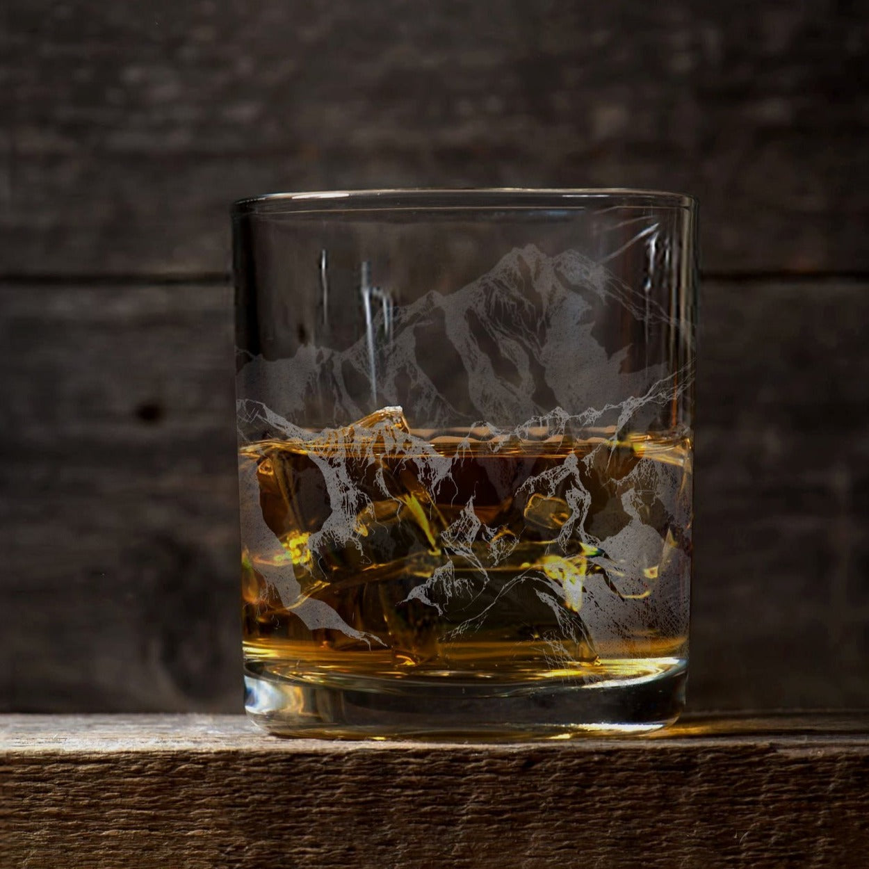 Mountains Whiskey Glass