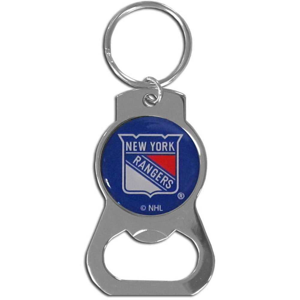 New York Rangers Logo Bottle Opener Keychain