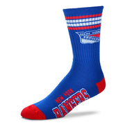 New York Rangers Men's 4 Stripe Deuce Socks