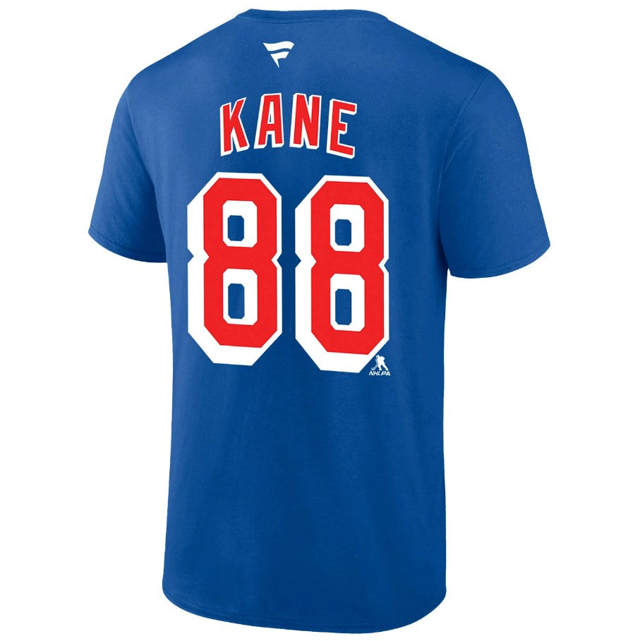 New York Rangers Patrick Kane Authentic Stack Name & Number T-Shirt