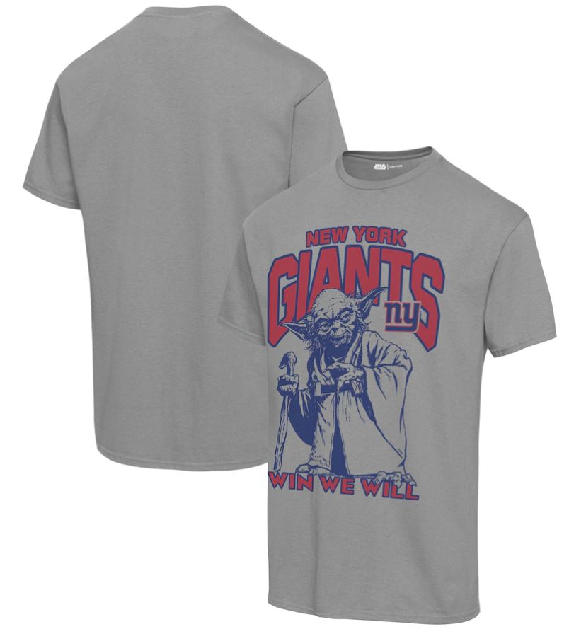 New York Giants Star Wars Yoda Win We Will Vintage Football T-Shirt
