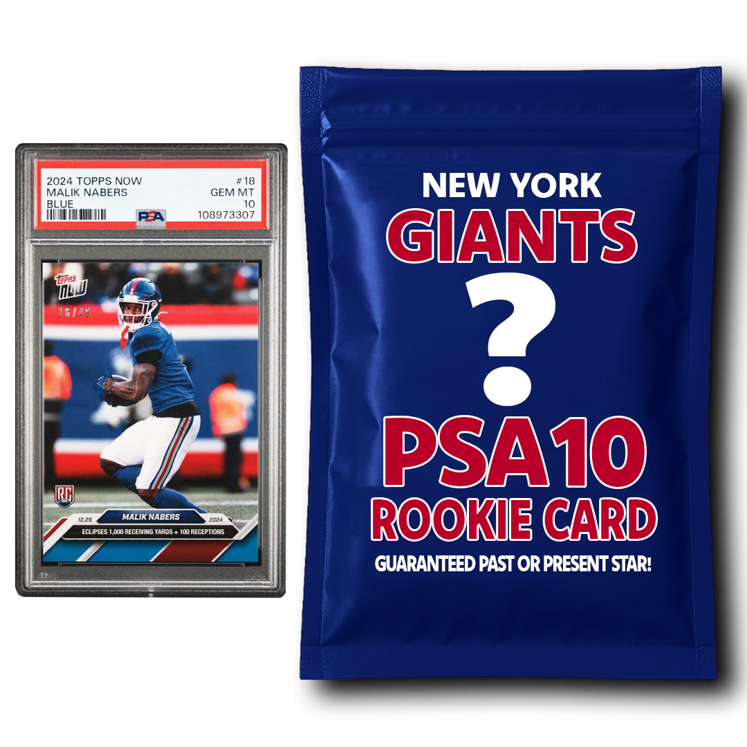 New York Giants PSA 10 Graded Rookie Card Mystery Pack