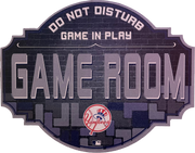 New York Yankees 12" Game Room Wood Sign
