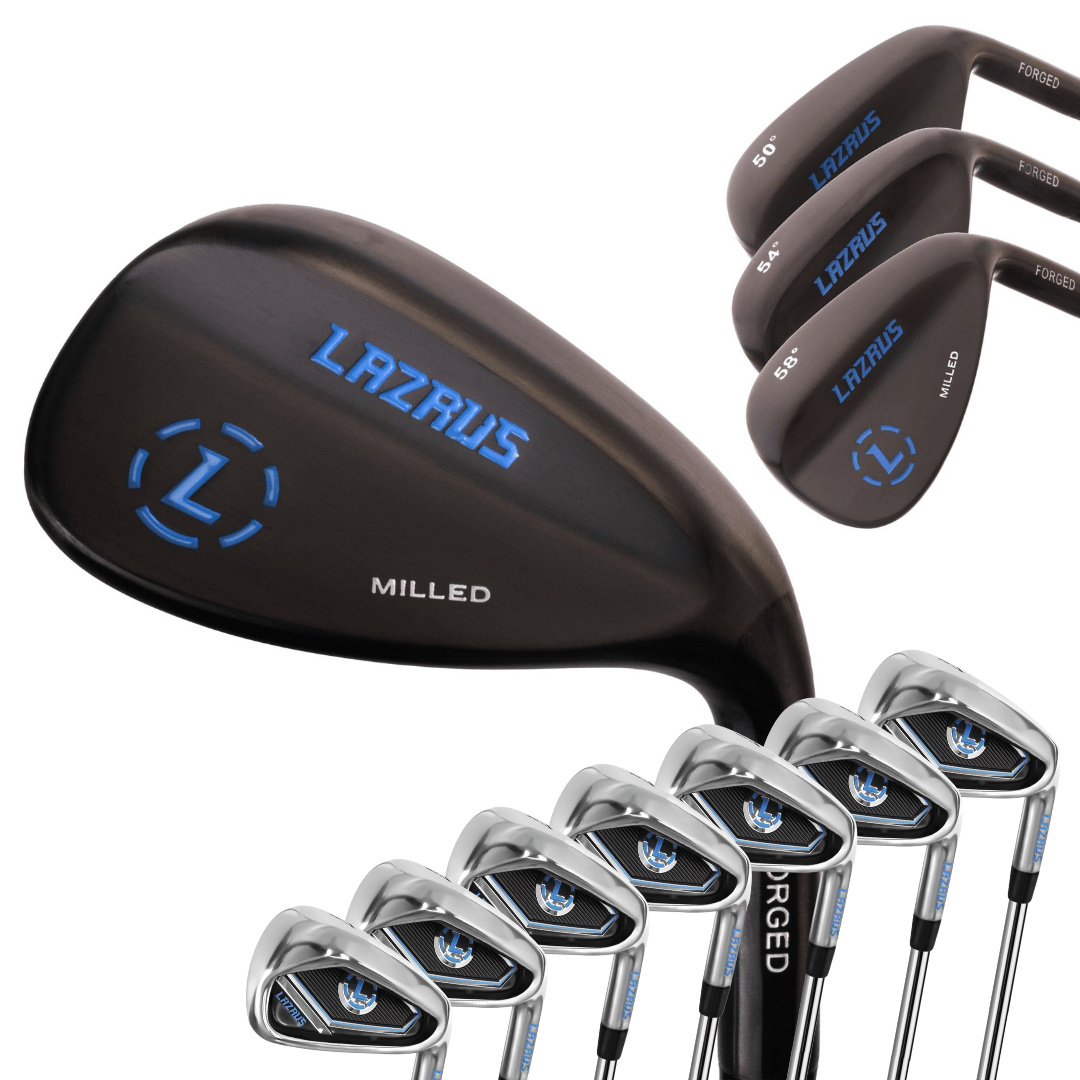 Lazrus Golf Wedges Set or Individual - Forged 50, 54, 58 | Gap, Sand, Lob Wedge (Right Hand)