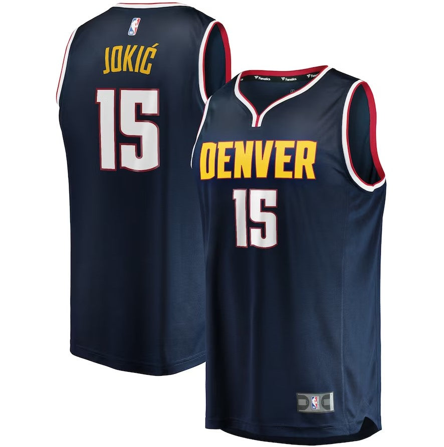 Denver Nuggets Nikola Jokic Navy Fast Break Player Jersey
