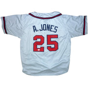 Andruw Jones Autographed Atlanta Braves (Grey #25) Custom Jersey