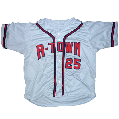 Andruw Jones Autographed Atlanta Braves (Grey #25) Custom Jersey
