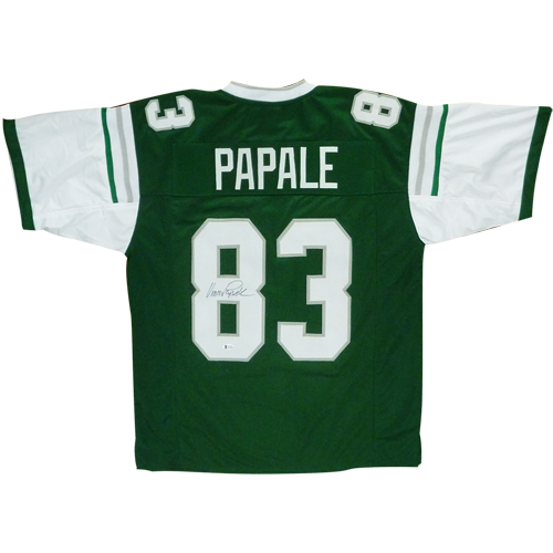 Vince Papale Autographed Philadelphia Eagles (Green #83) Custom Jersey - Beckett