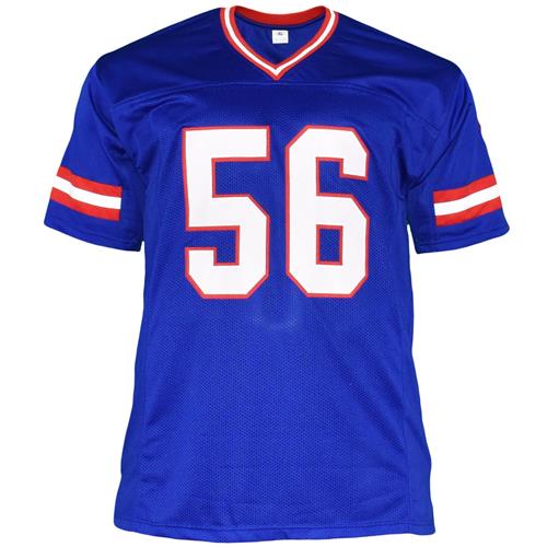Lawrence Taylor Autographed New York Giants (Blue #56) Custom Jersey