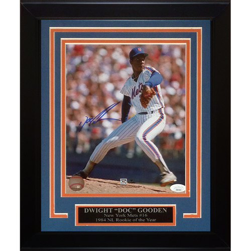 Autographed Dwight Gooden New York Mets Deluxe Framed 8x10 Photo