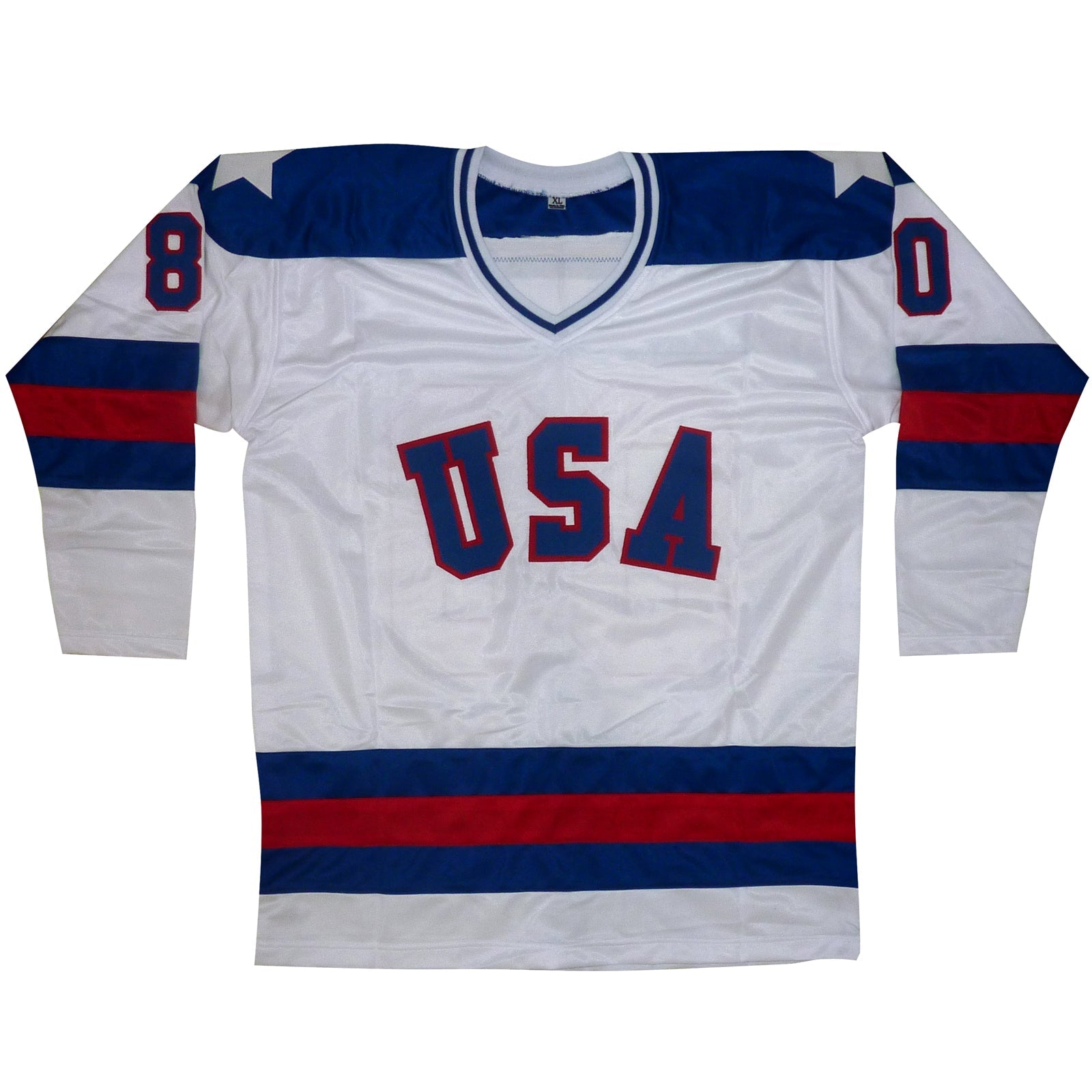 1980 U.S. Olympic Hockey Team Autographed (USA White #80) Custom Jersey