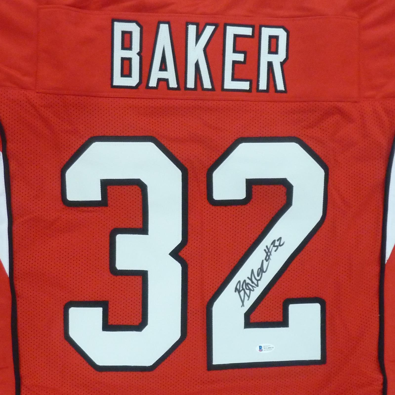 Buddha Baker Autographed Arizona (Red #32) Custom Jersey