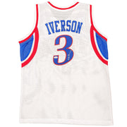 Autographed Allen Iverson Philadelphia (White #3) Custom Jersey