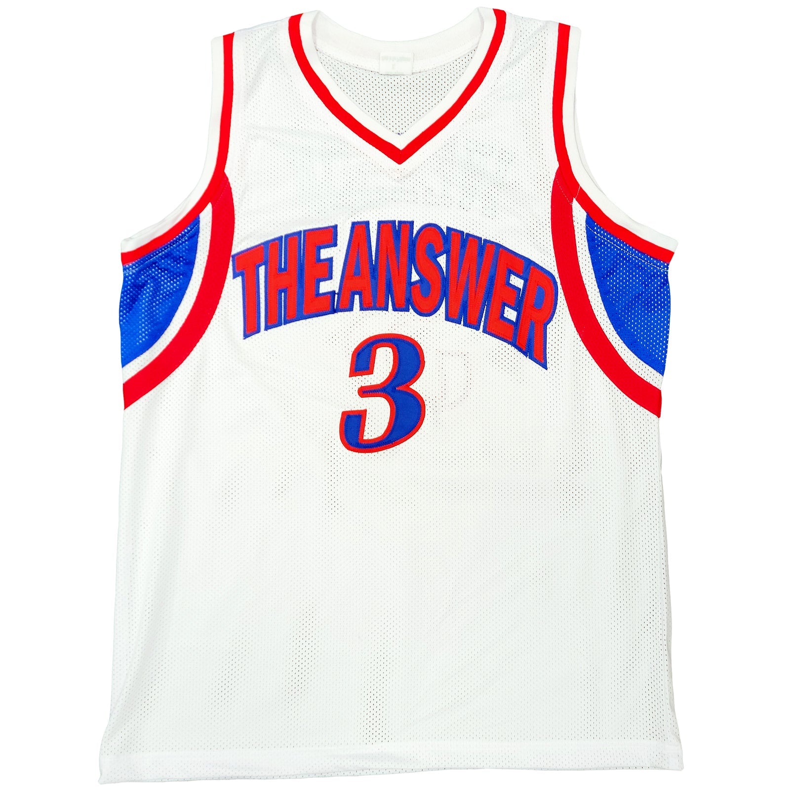 Autographed Allen Iverson Philadelphia (White #3) Custom Jersey