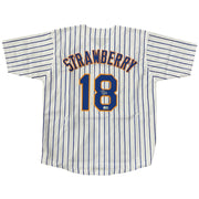 Autographed New York Mets Darryl Strawberry Custom Pinstripe Jersey
