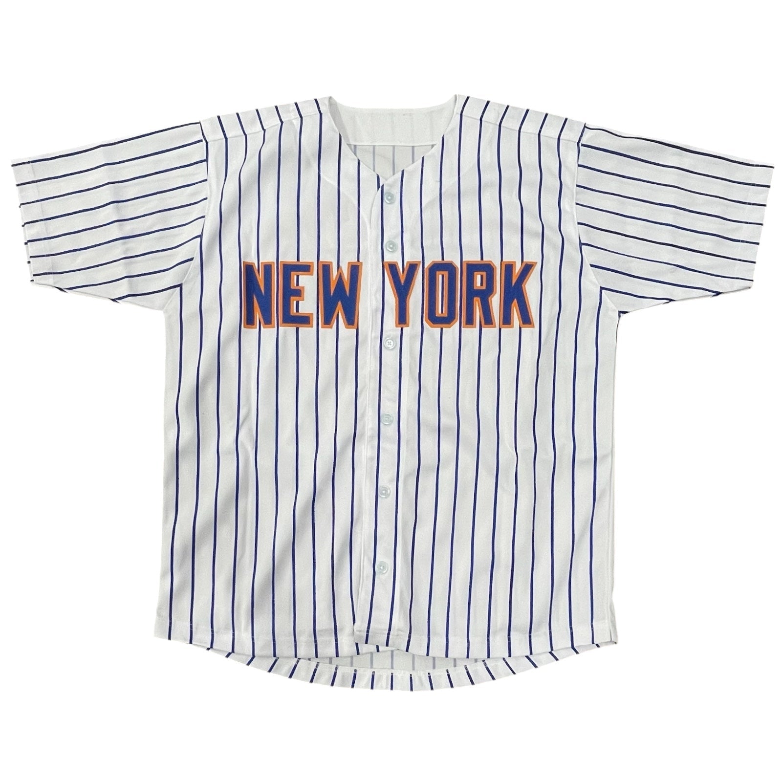Autographed New York Mets Darryl Strawberry Custom Pinstripe Jersey