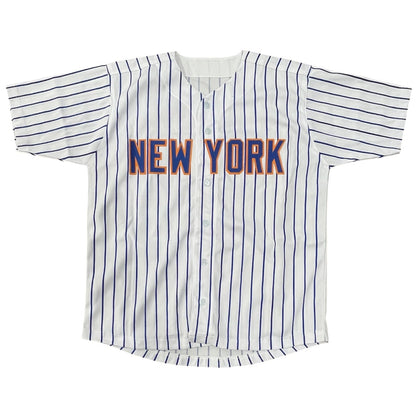 Darryl Strawberry Autographed New York Mets (Pinstripe #18) Custom Jersey