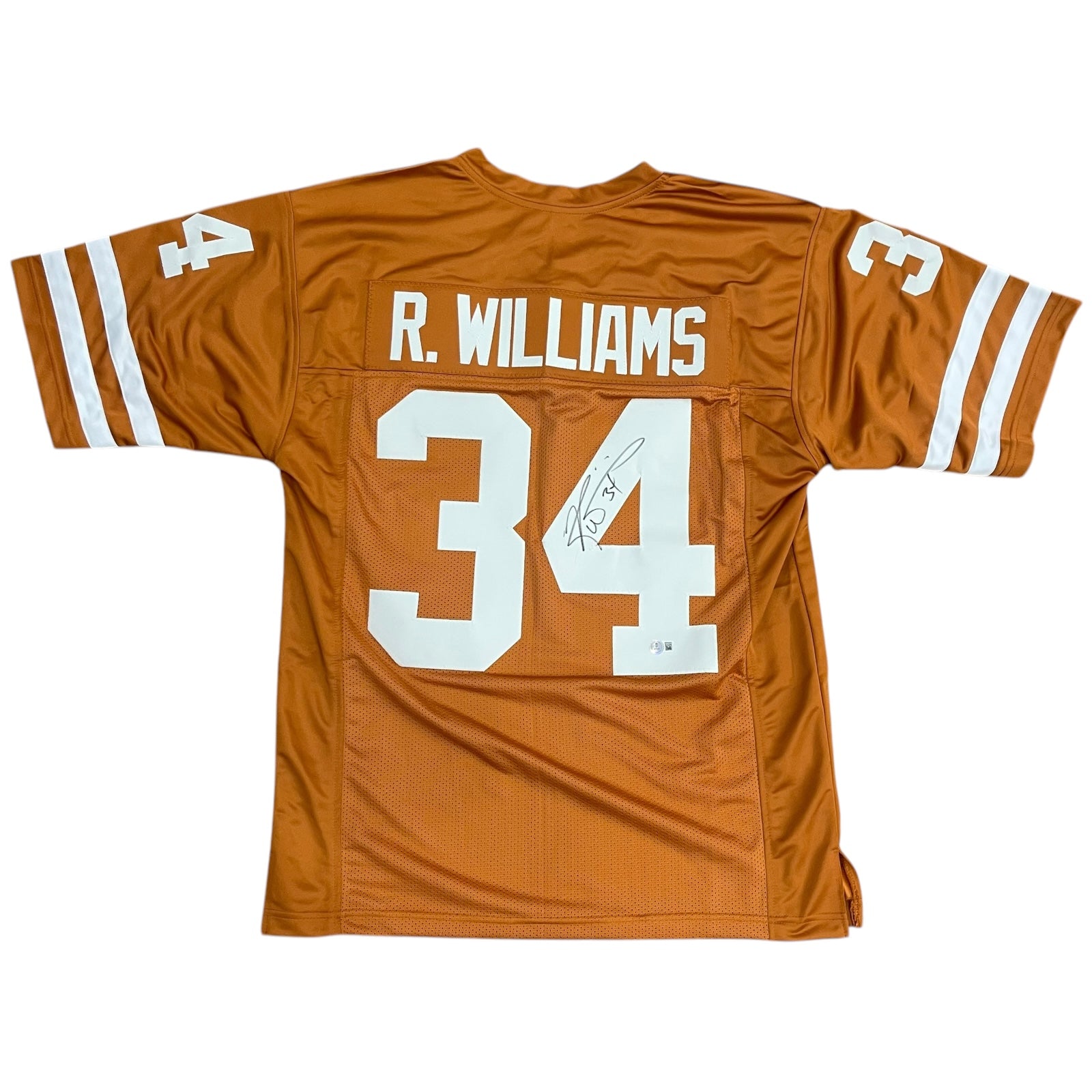 Autographed Texas Longhorns Ricky Williams #34 Custom Jersey