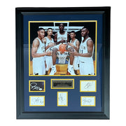 Michigan Wolverines Fab Five Deluxe Framed Poster with Cut Autographs