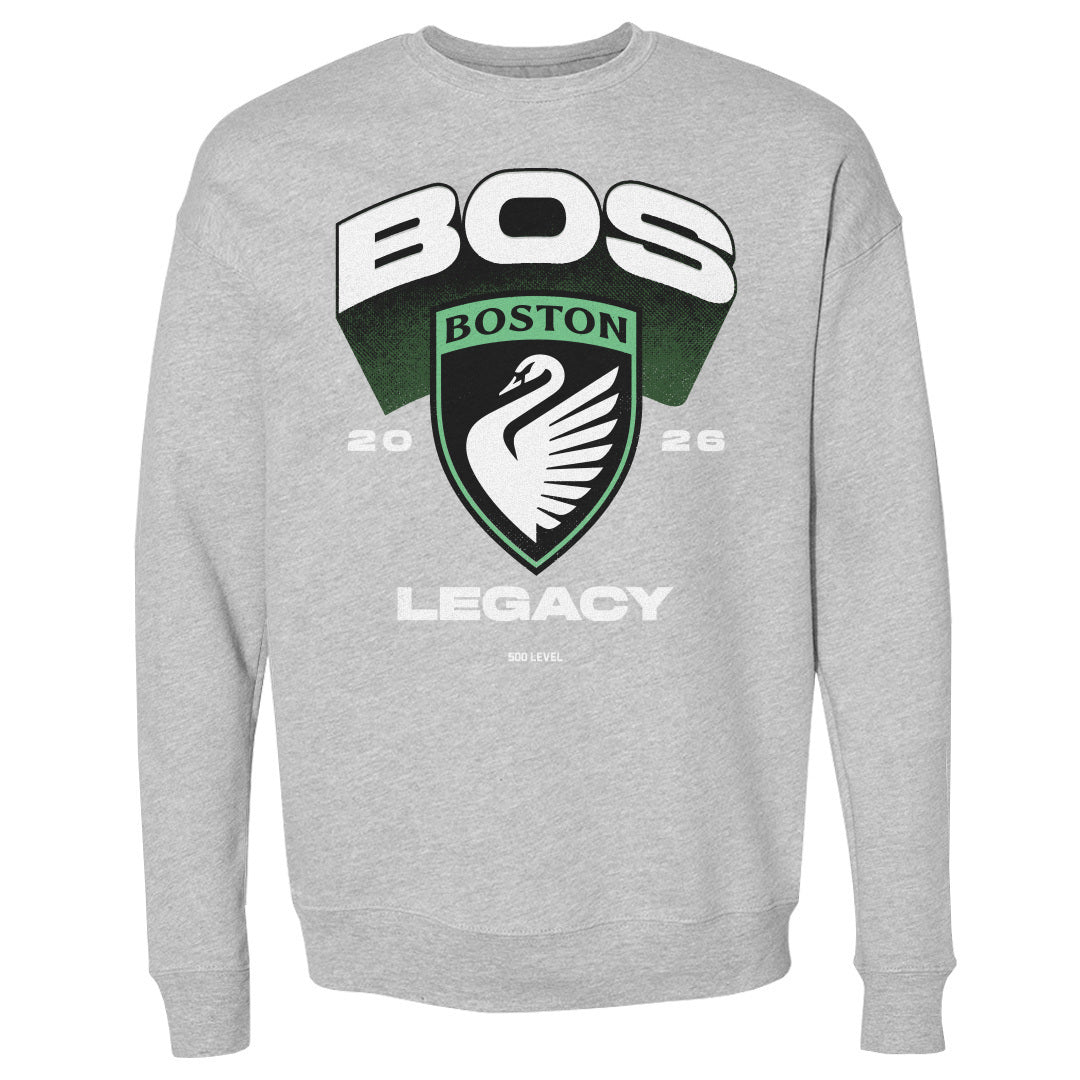 Boston Legacy FC Emblem WHT Crewneck Long Sleeve Sweatshirt