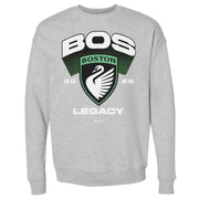 Boston Legacy FC Emblem WHT Crewneck Long Sleeve Sweatshirt