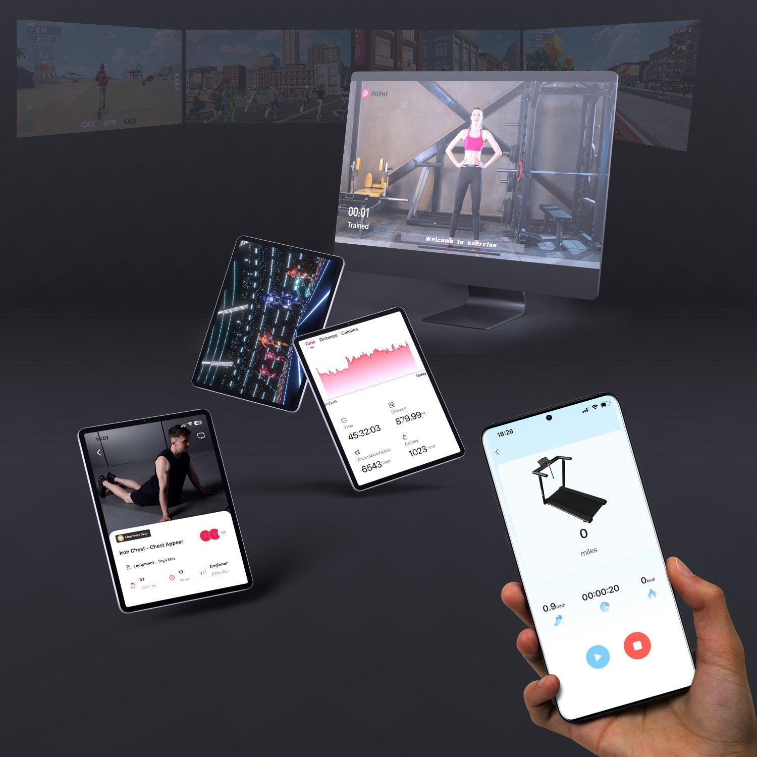 X20 Treadmill with 15% Auto Incline Full Running Deck Treadmill