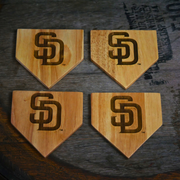 San Diego Padres "SD" Dugout Mug® | Wood Coaster